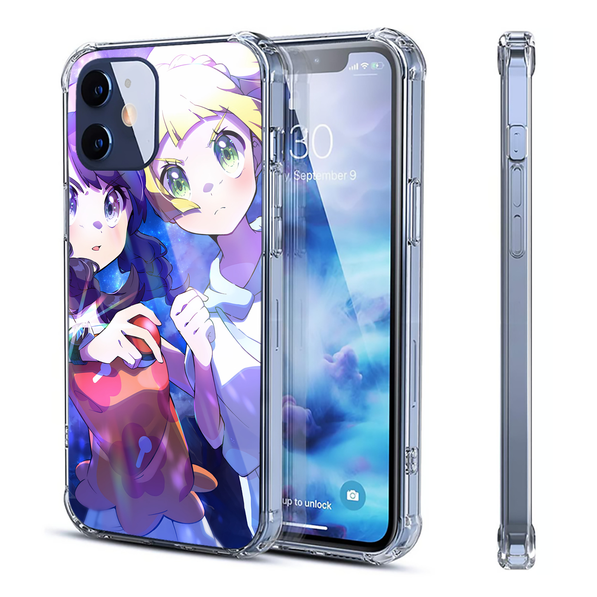 （画像用） ポケットモンスター Pokémon 【iPhone 12シリーズ対応】透明スマホケース（クリアソフトケース）
